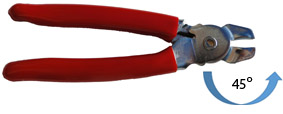 Hog Ring pliers, Angled head