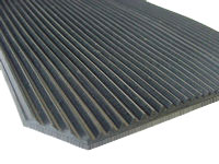 Ribbed Rubber Matting, 4.5mm Fine Rib