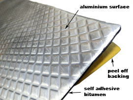 Bitumen Sound Deadening Pads - Automotive & Industrial