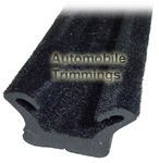 FR/90/2 Flock Rubber Window Channel